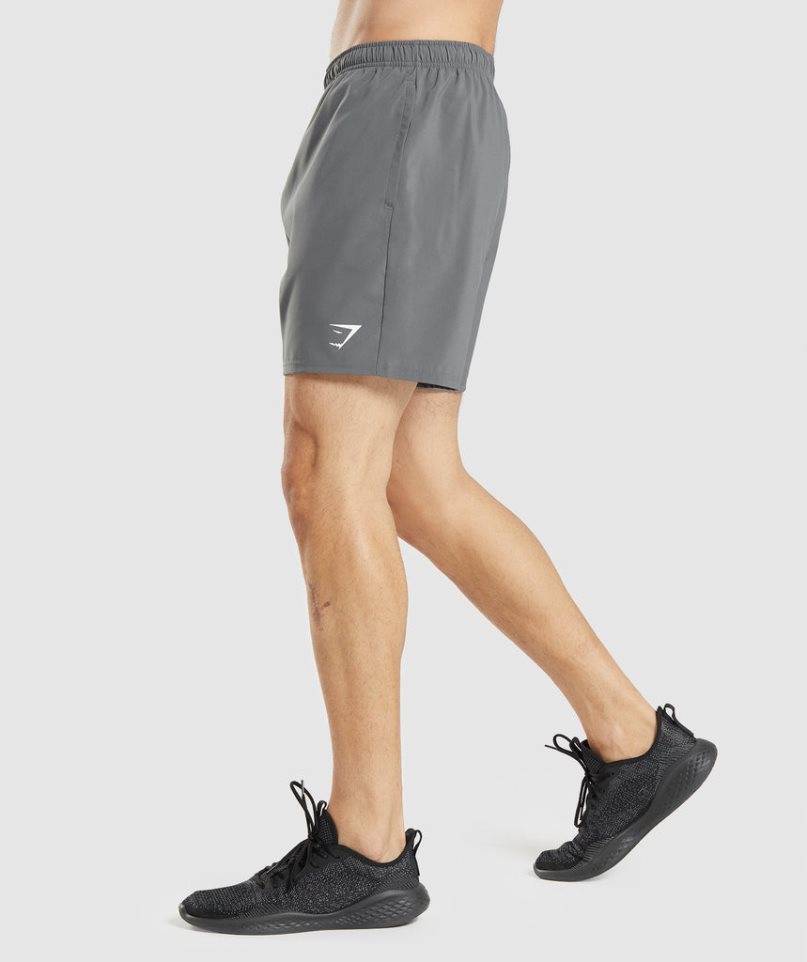 Men's Gymshark Arrival Shorts Grey | CA 83105N